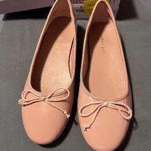 Madden Girl Nude Ballet Flats Faux Patent Leather 8.5 M